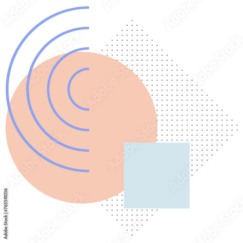 Geometric And Halftone Object