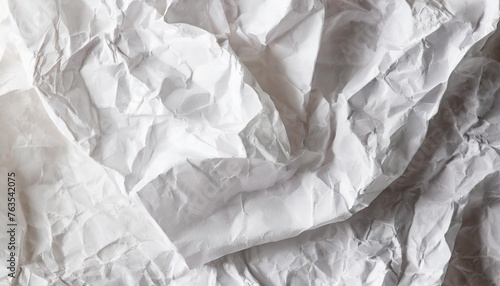 crumpled white paper texture wrinkled paper texture background photo