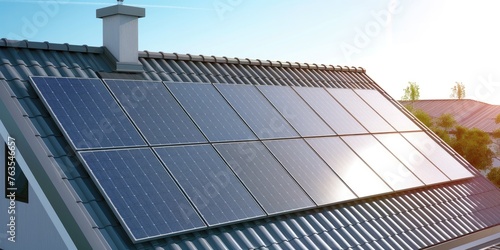 Solar panels installed on t...