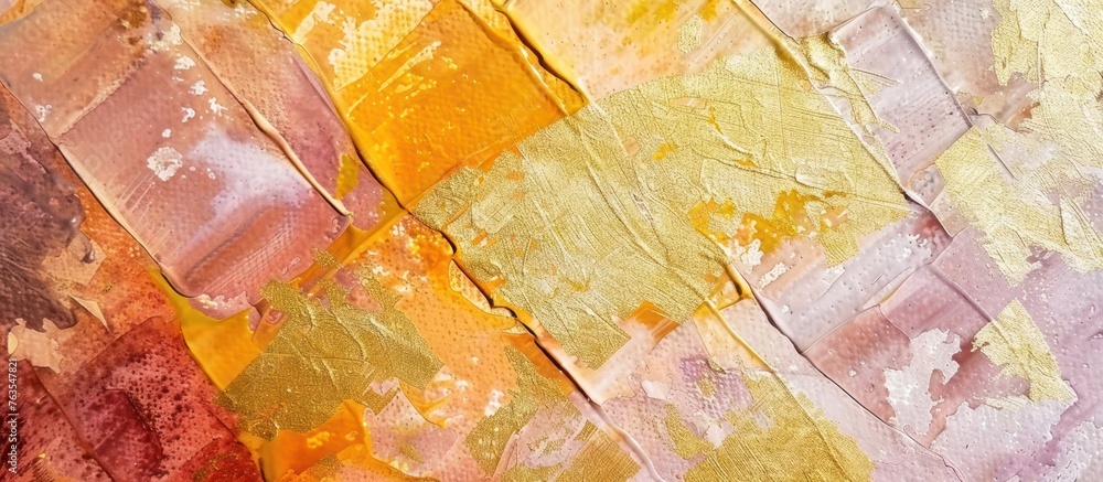 abstract rough gold art painting texture