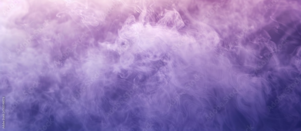 violet clouds of fog or steam