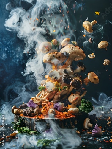 Captivating Culinary Eruption: A Visually Enticing Gastronomic Masterpiece