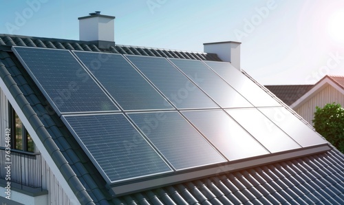 Solar panels installed on t...