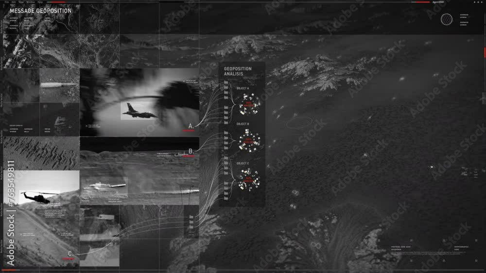 Army Base Position Data Calculation By Satellite Surveillance Software ...