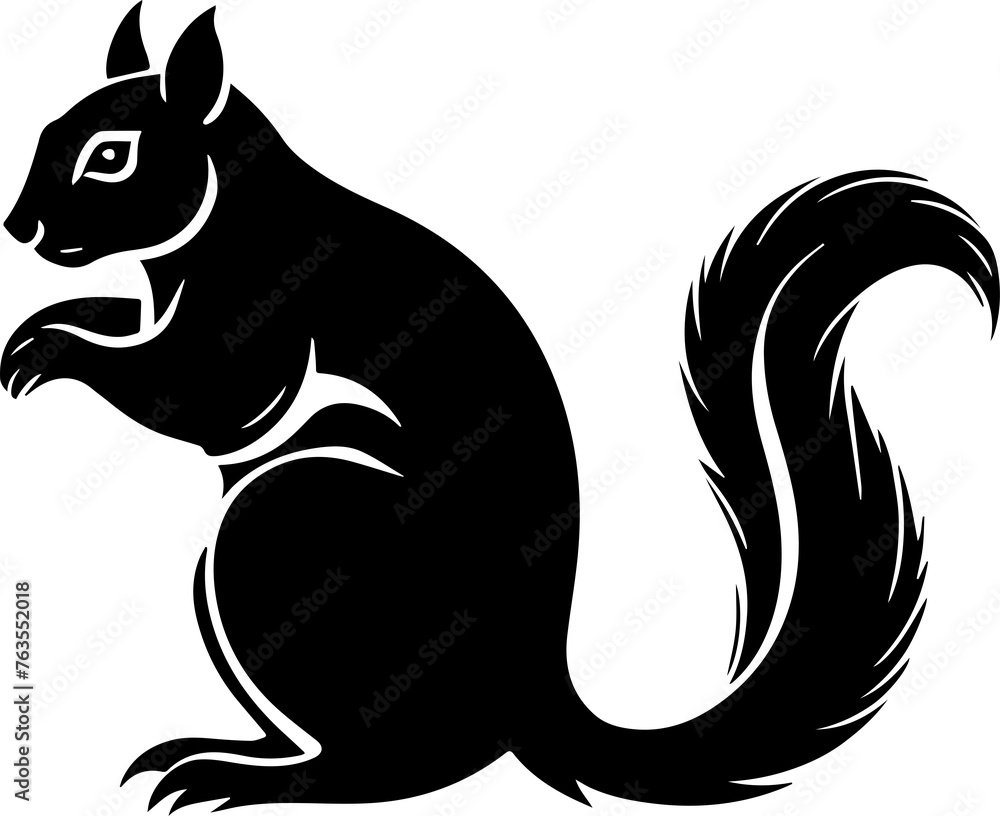 Squirrel icon on a white background Squirrel icon on a white background