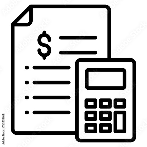 Budgeting Icon Element For Design