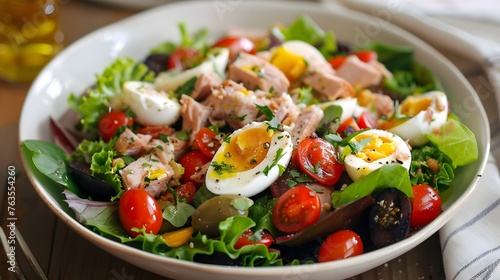 Delectable Nicoise Salad  A Vibrant Blend of Mediterranean Flavors and Nutritious Ingredients
