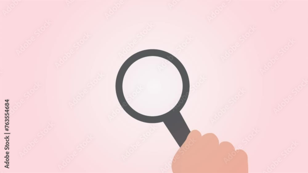hand using magnifier to identify problem and issue hand using magnifier to identify problem and issue
