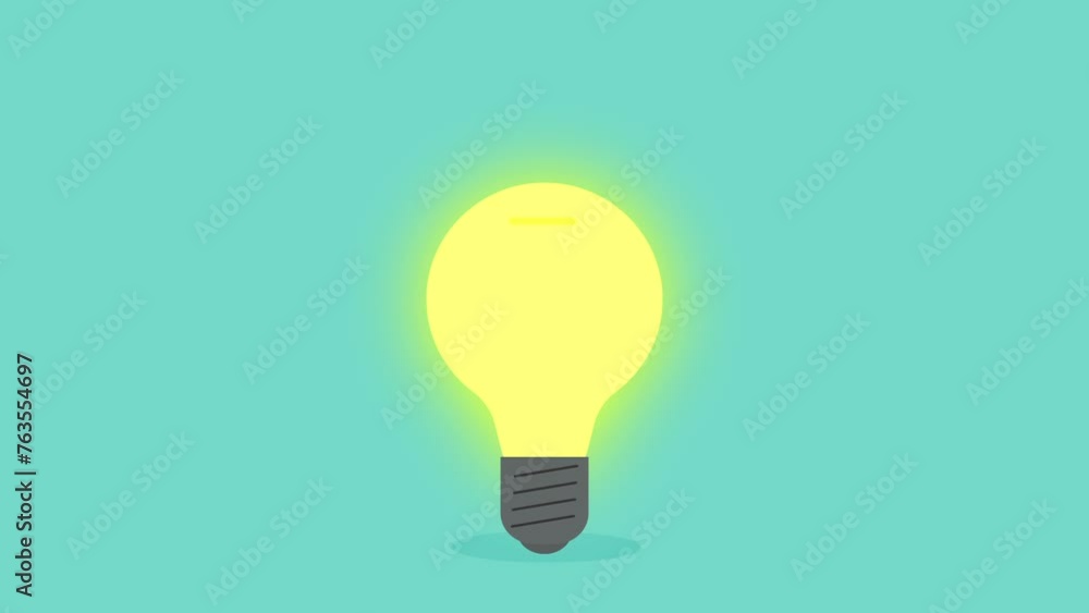 idea funding. Hand drop money in light bulb idea funding. Hand drop money in light bulb