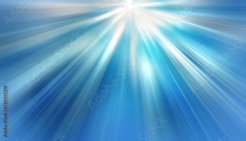 abstract blurred light blue background with rays © Kari