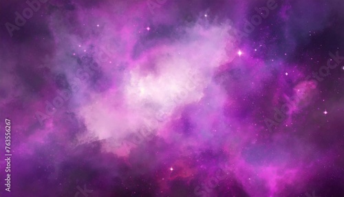 bright purple cosmic background with nebula and stardust