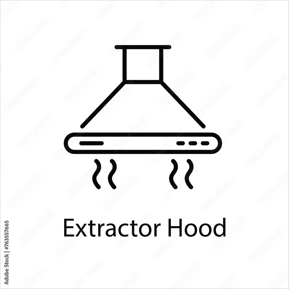 Extractor Hood vector icon Extractor Hood vector icon
