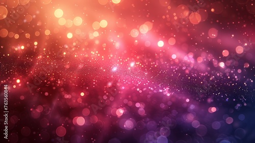 Bokeh Lights and Shiny Background Illustration Template Banner Generative AI