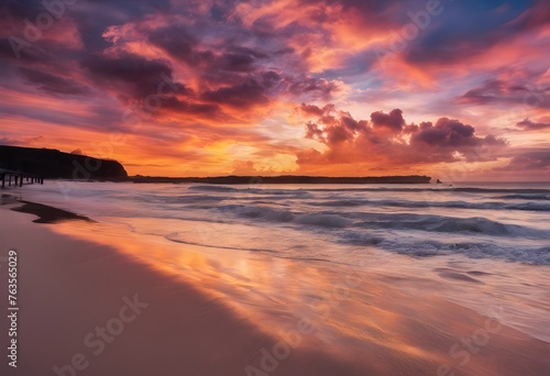 A Sunset over the sea © Simon Edge