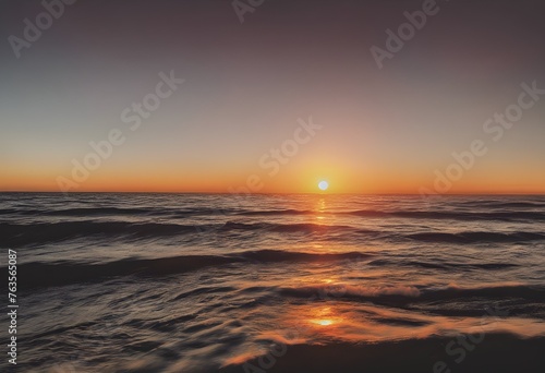 A Sunset over the sea