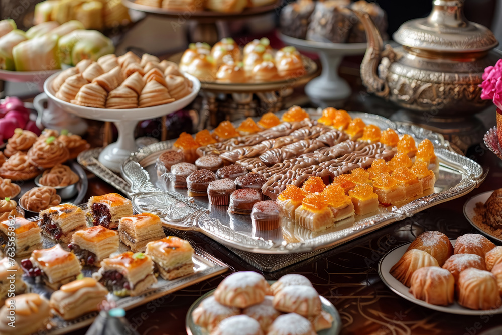 Exquisite Eastern Sweets Display