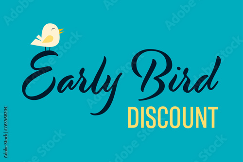 Early Bird Special discount sale event banner or poster.
