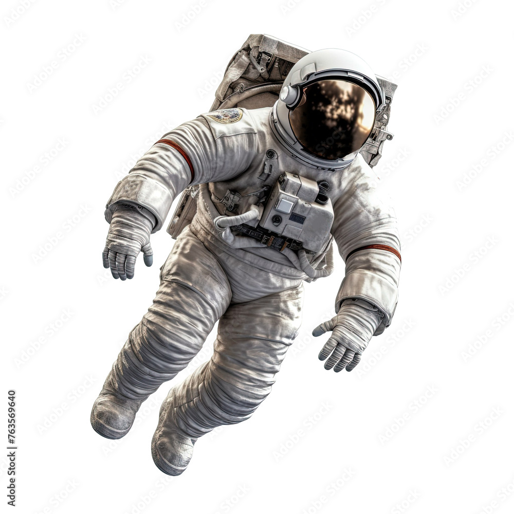 an astronaut in space suit flying an astronaut in space suit flying
