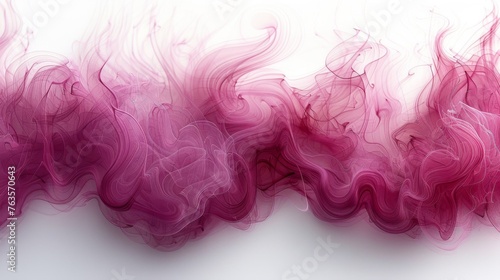  a close up of a red and pink smoke on a white background with a white back ground and a white back ground.