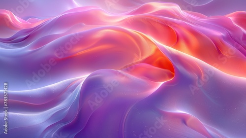  a close up of a computer generated image of a pink and purple wave with a red center in the middle of the image.