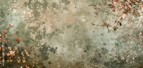 An image capturing a mottled background that combines olive green with a dusty rose, reflecting the earthy tones of a peaceful garden