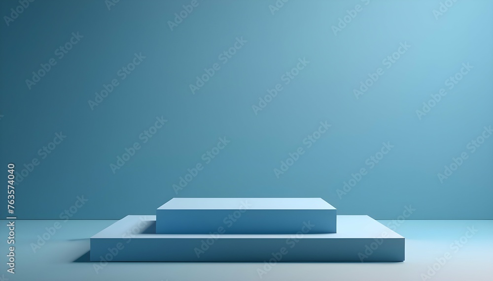 3D podium blue. Background for cosmetics. Background for the product. Background for banner. Background for advertising 3D podium blue. Background for cosmetics. Background for the product. Background for banner. Background for advertising