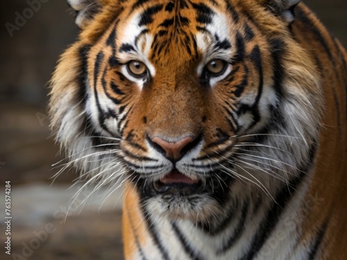 close-up portrait of the big tiger