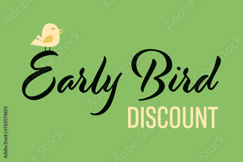 Early Bird Special discount sale event banner or poster.