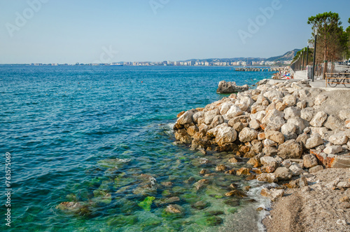 Beautiful summer sea landscape in Vlora, Albania