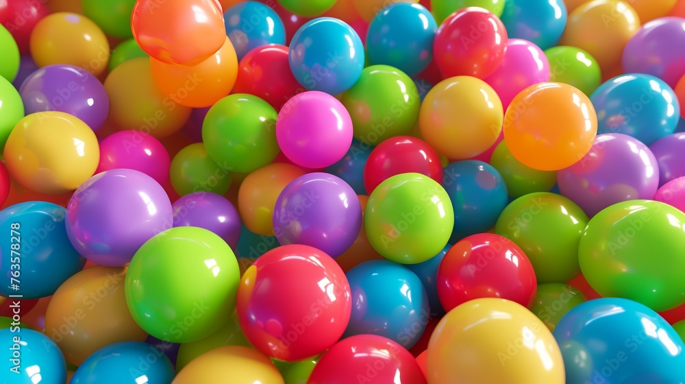 colorful plastic balls in the playground, close-up, background colorful plastic balls in the playground, close-up, background