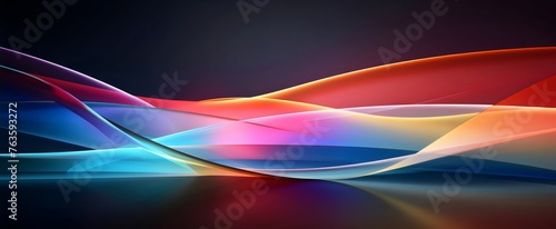 Abstract Colorful Wavy Background