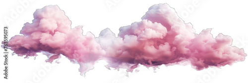pink cloud on white PNG Transparent white background © MAXXIMA Graphica