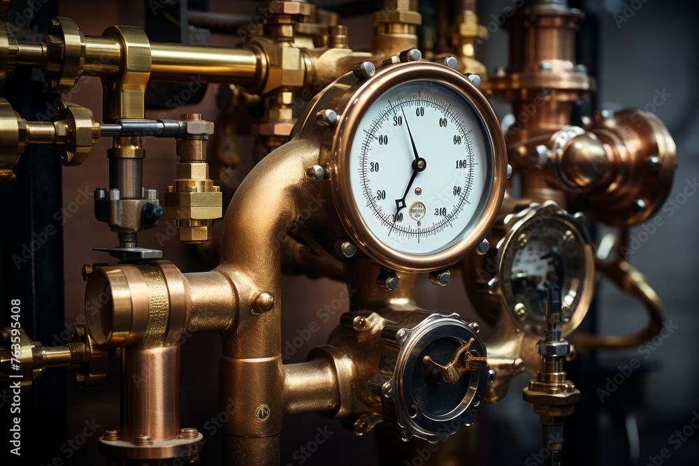 The Aesthetics of Engineering: A Gleaming Brass Valve in its Industrial Habitat The Aesthetics of Engineering: A Gleaming Brass Valve in its Industrial Habitat
