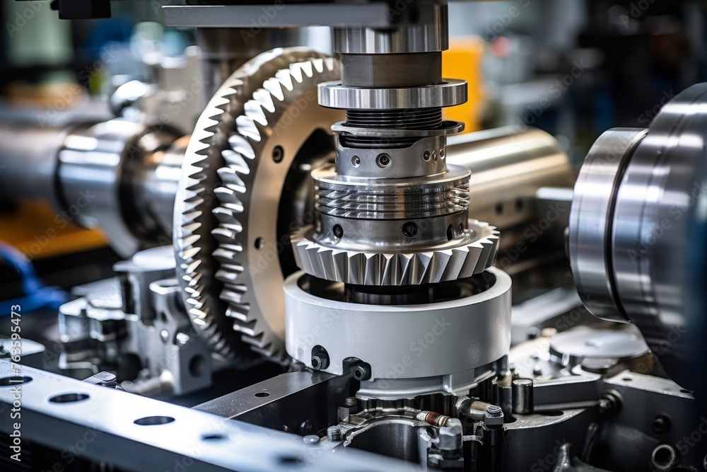 The Heart of the Machine: A Sturdy Drive Gear in its Natural Habitat - The Industrial Factory Floor The Heart of the Machine: A Sturdy Drive Gear in its Natural Habitat - The Industrial Factory Floor
