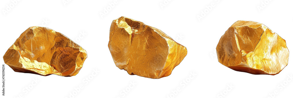 set of nuggets gold PNG Transparent white background set of nuggets gold PNG Transparent white background