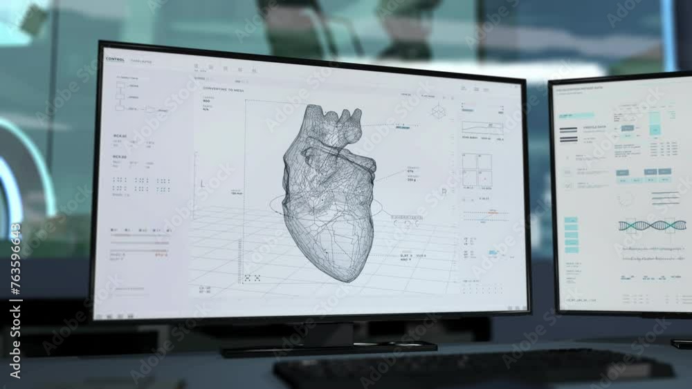 Interface Of Device For Organ Printing In Futuristic Healthcare Clinic ...