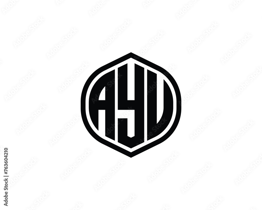 AYU logo design vector template AYU logo design vector template