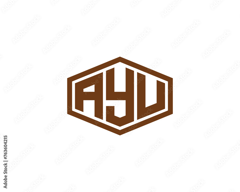 AYU logo design vector template AYU logo design vector template