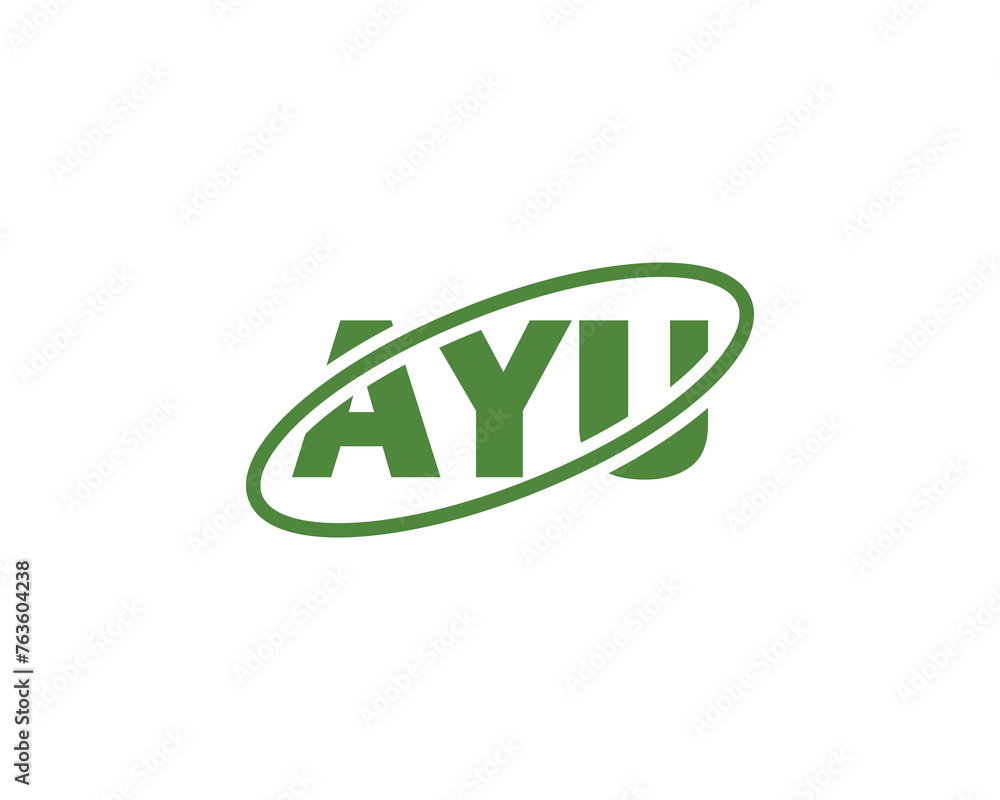 AYU logo design vector template AYU logo design vector template