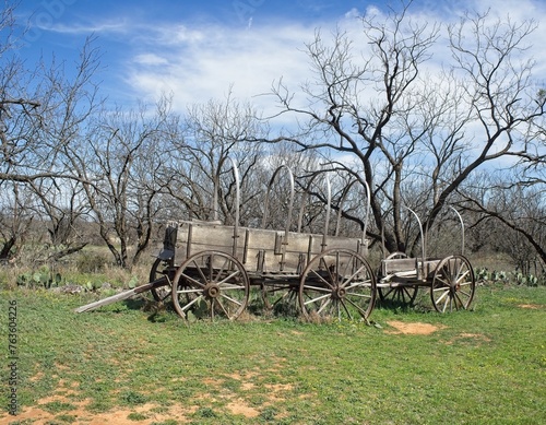 Old Wagon at Ft. Phantom  in Jones County TX not far from Abilfene, TX