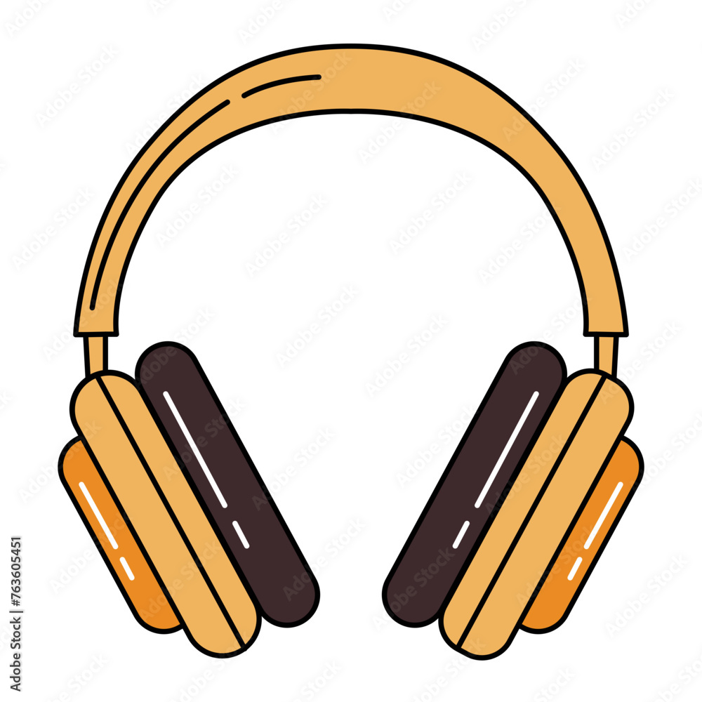 Headphone Sticker Vector Headphone Sticker Vector