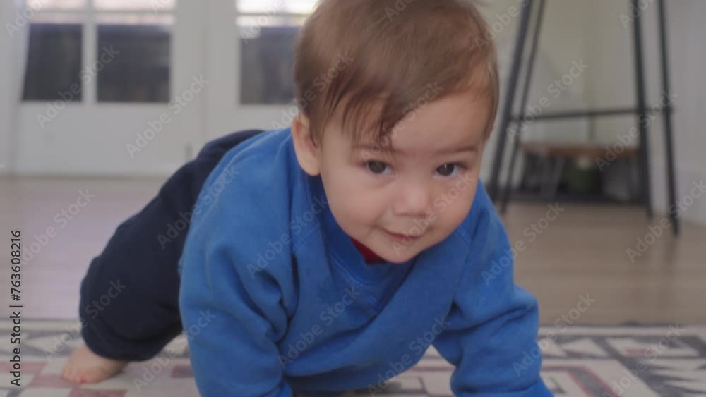 Baby boy crawling all over the house Baby boy crawling all over the house