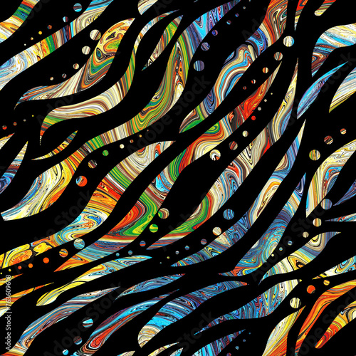 abstract colormix design seamless pattern