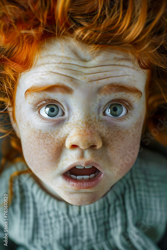 Freckles and Feelings Toddler's Moods Captured in an Enigmatic Expression