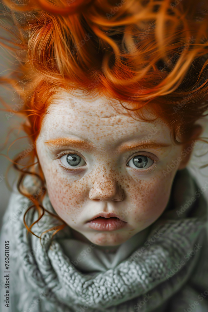 Freckles and Feelings Toddler's Moods Captured in an Enigmatic Expression Freckles and Feelings Toddler's Moods Captured in an Enigmatic Expression