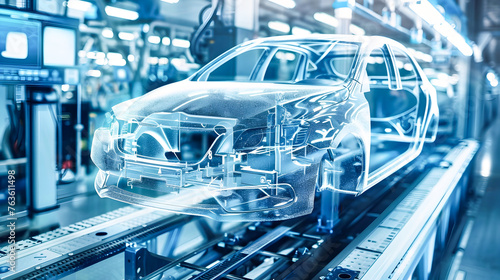 Advanced Car Manufacturing Process with Digital Technology