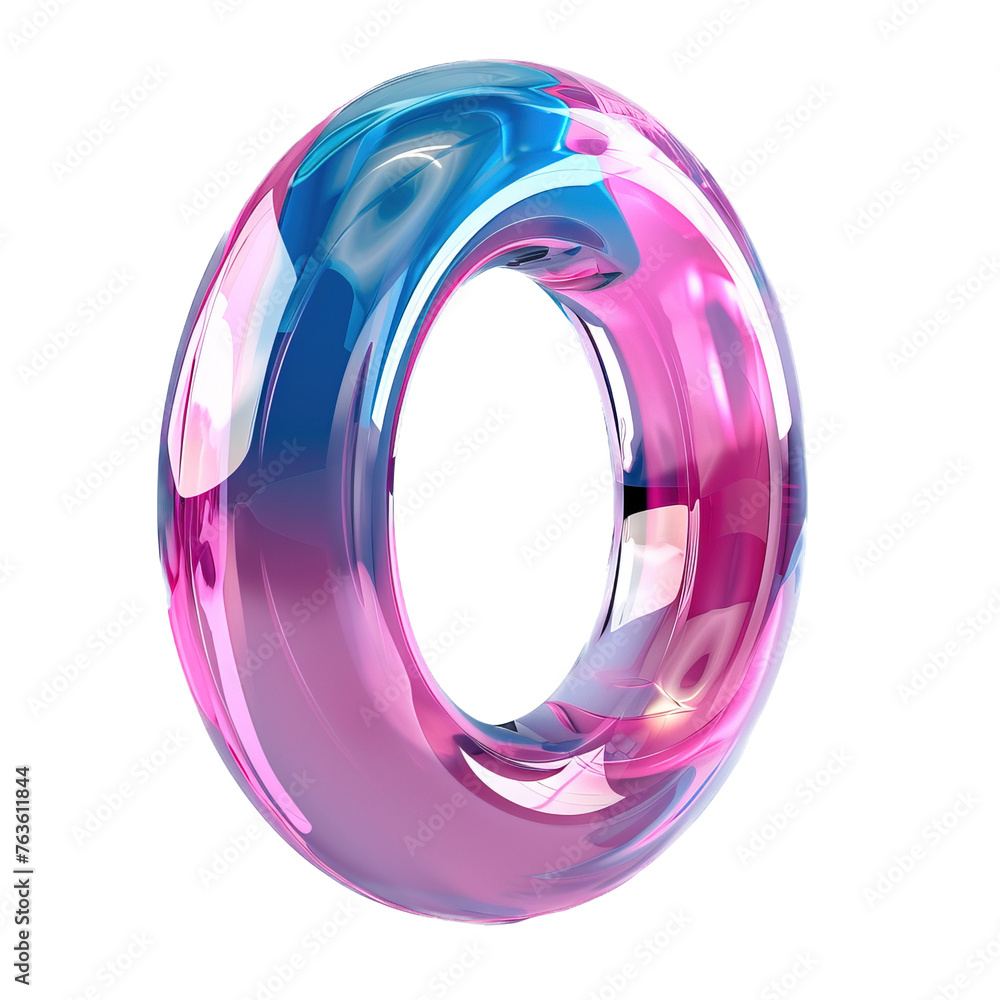glassy pink and blue letter glassy pink and blue letter