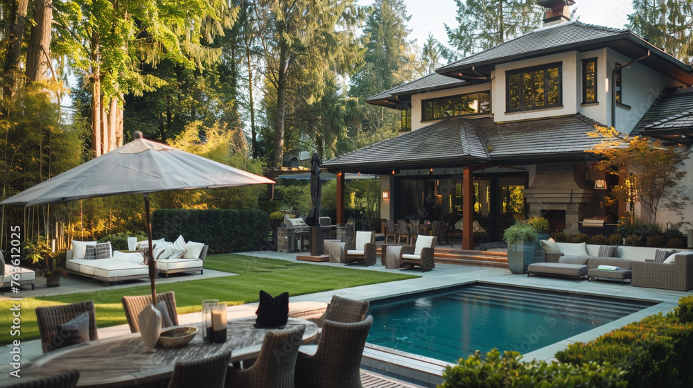 A dream home for outdoor gatherings and parties