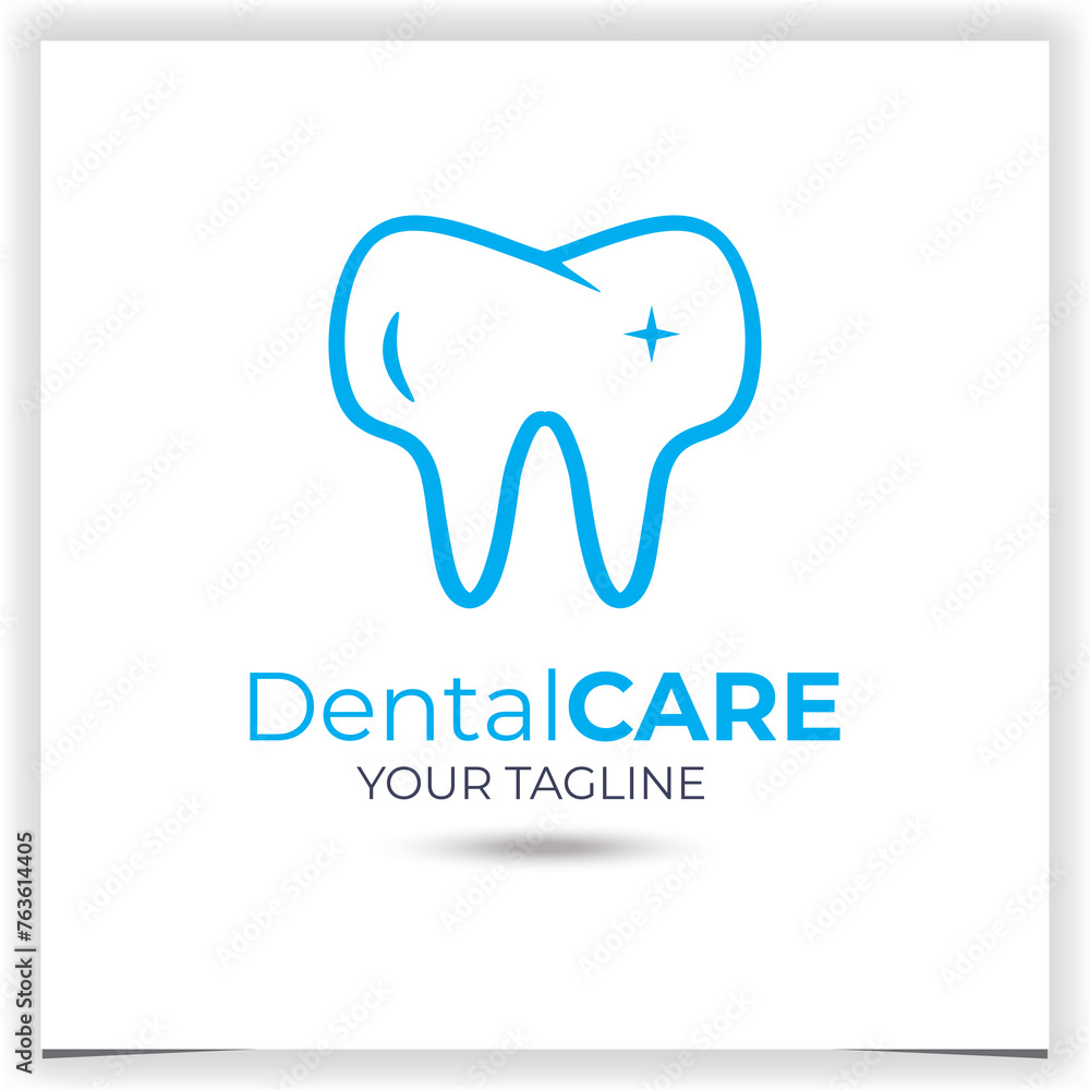 Vector dentist logo design template Vector dentist logo design template