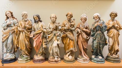 Collection of Saint Joseph statues from around the world, focusing on the unique attributes each culture assigns to him